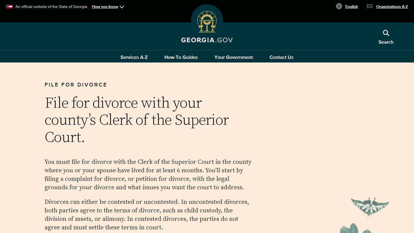 File for Divorce | Georgia.gov